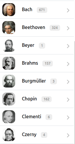 Sheet music library